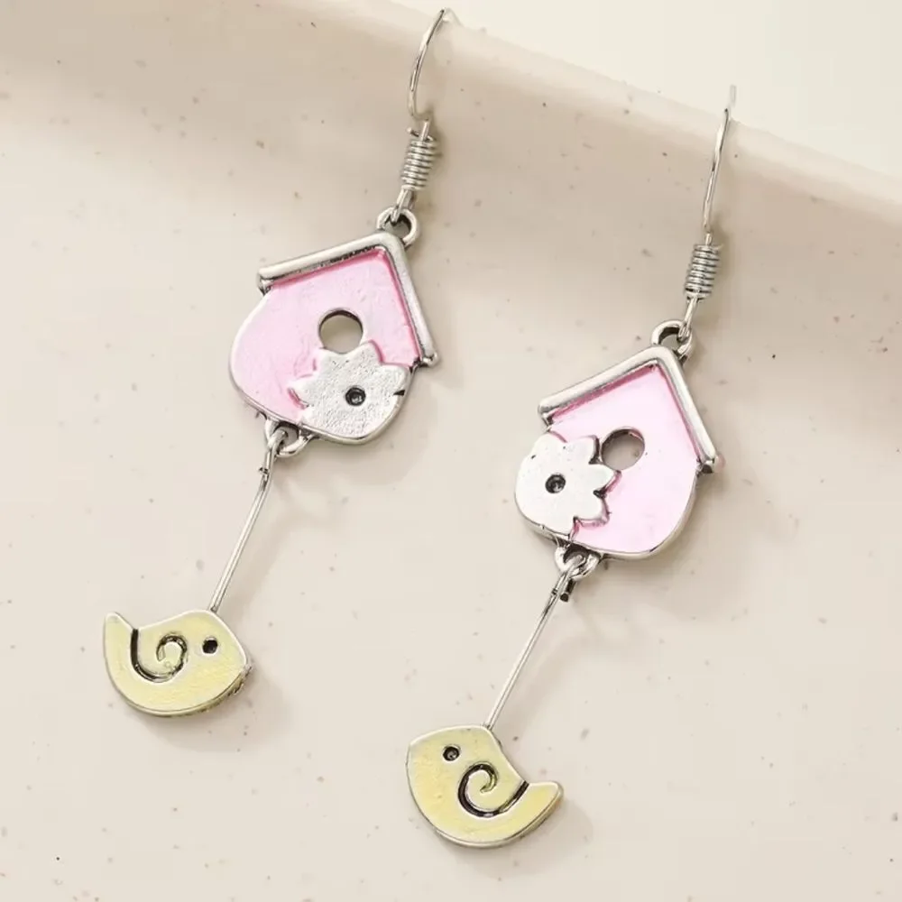 Boho bird earrings #2315